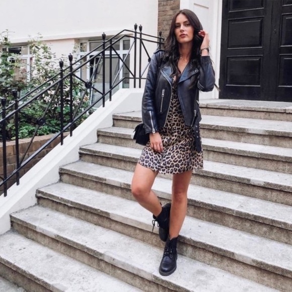 All Saints Dalby leather biker jacket NWOT - Picture 2 of 12